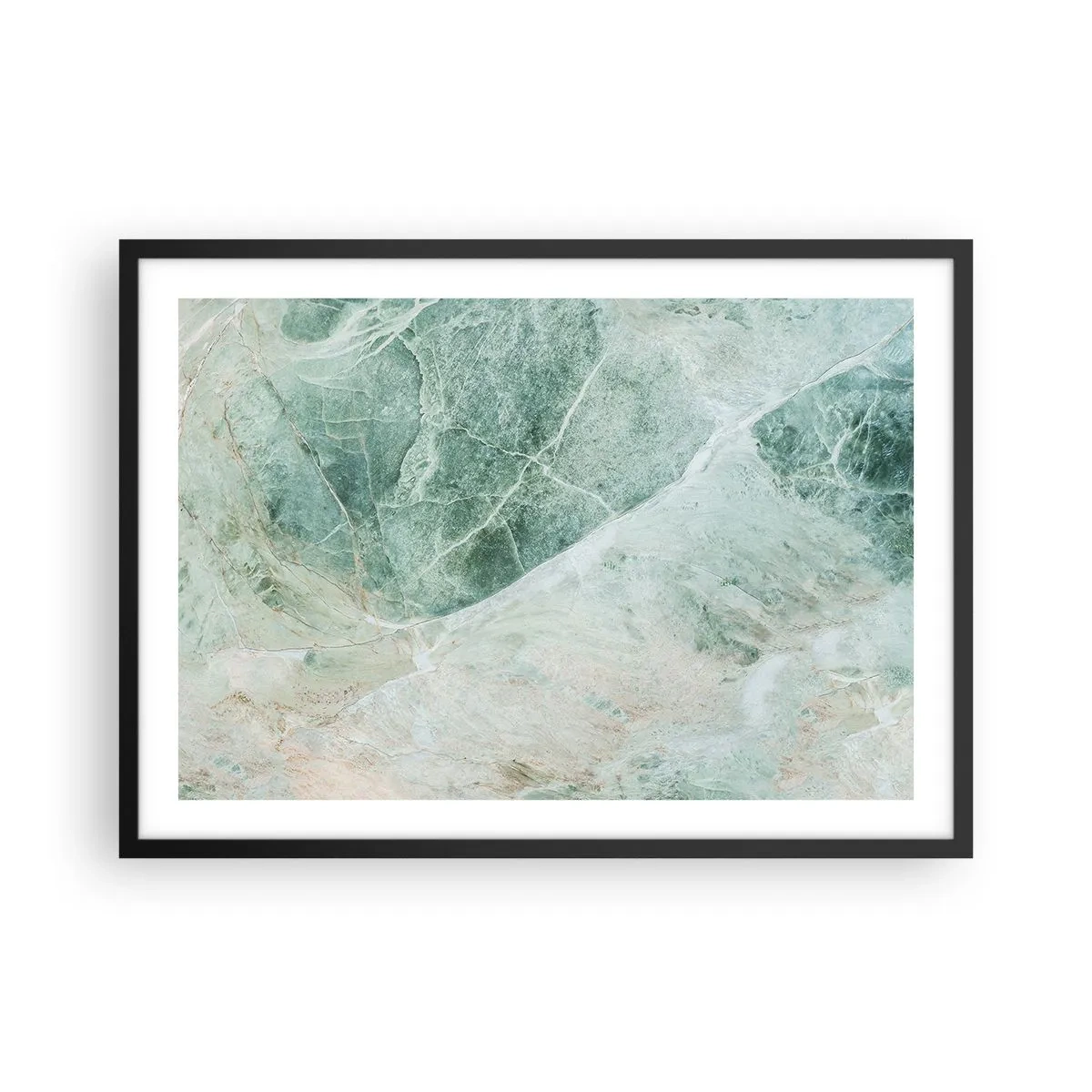 Plakát v černém rámu - Ctný chlad kamene - 70x50 cm