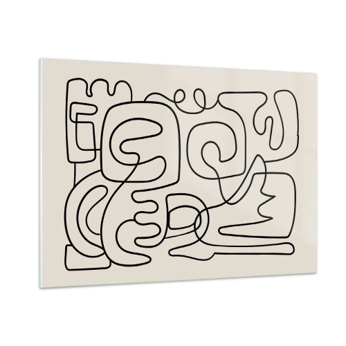 Obraz na skle - Podle stopy - 100x70 cm