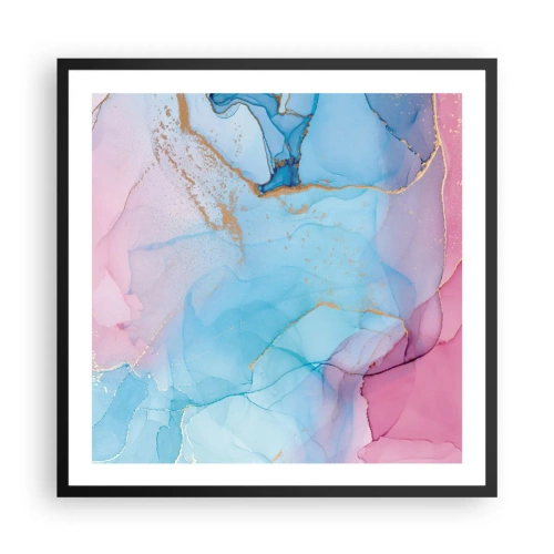 Plakát v černém rámu - Setkávání a prolínání - 60x60 cm