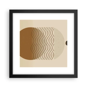 Plakát v černém rámu - O původu geometrických obrazců - 30x30 cm