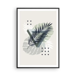 Plakát v černém rámu - Příroda a geometrie – dva řády? - 70x100 cm