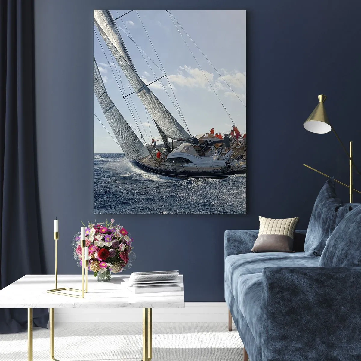 Obraz na skle - Ať zvítězí lepší - 50x70 cm