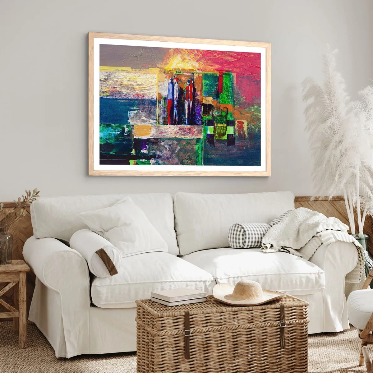 Plakát v rámu světlý dub - Vztahy a emoce - 40x30 cm