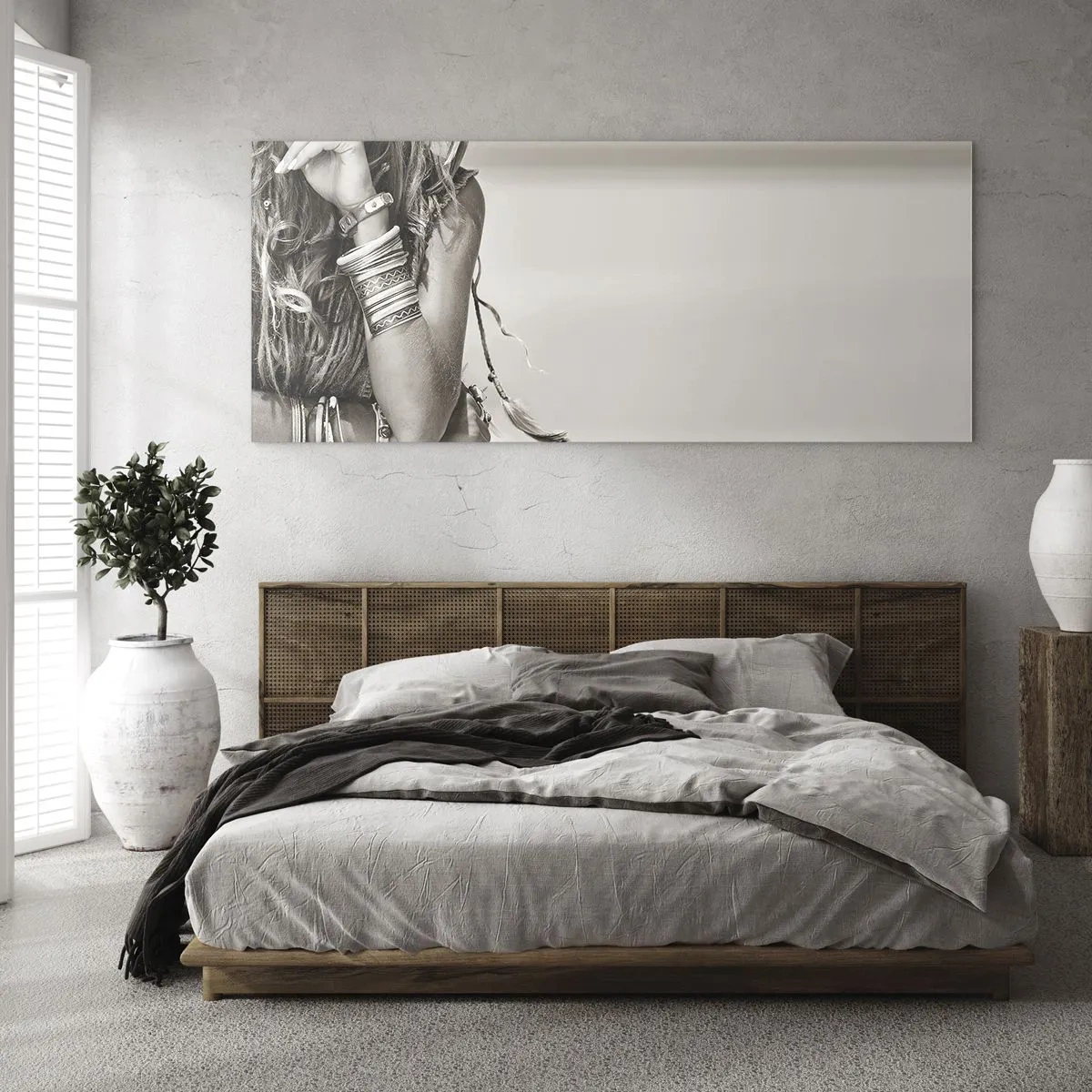 Obraz na skle - Jako dívka - 160x50 cm