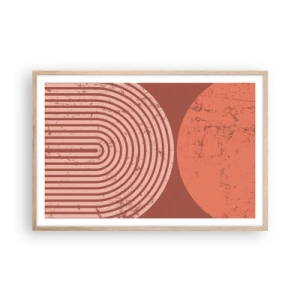 Plakát v rámu světlý dub - Blízký vztah - 91x61 cm