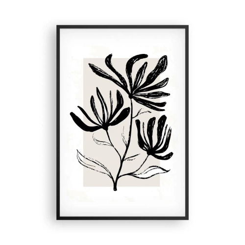 Plakát v černém rámu - Náčrtek pro herbář - 61x91 cm