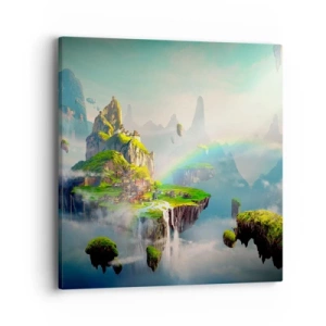 Obraz na plátně - Uprostřed nebe - šťastné ostrovy - 40x40 cm