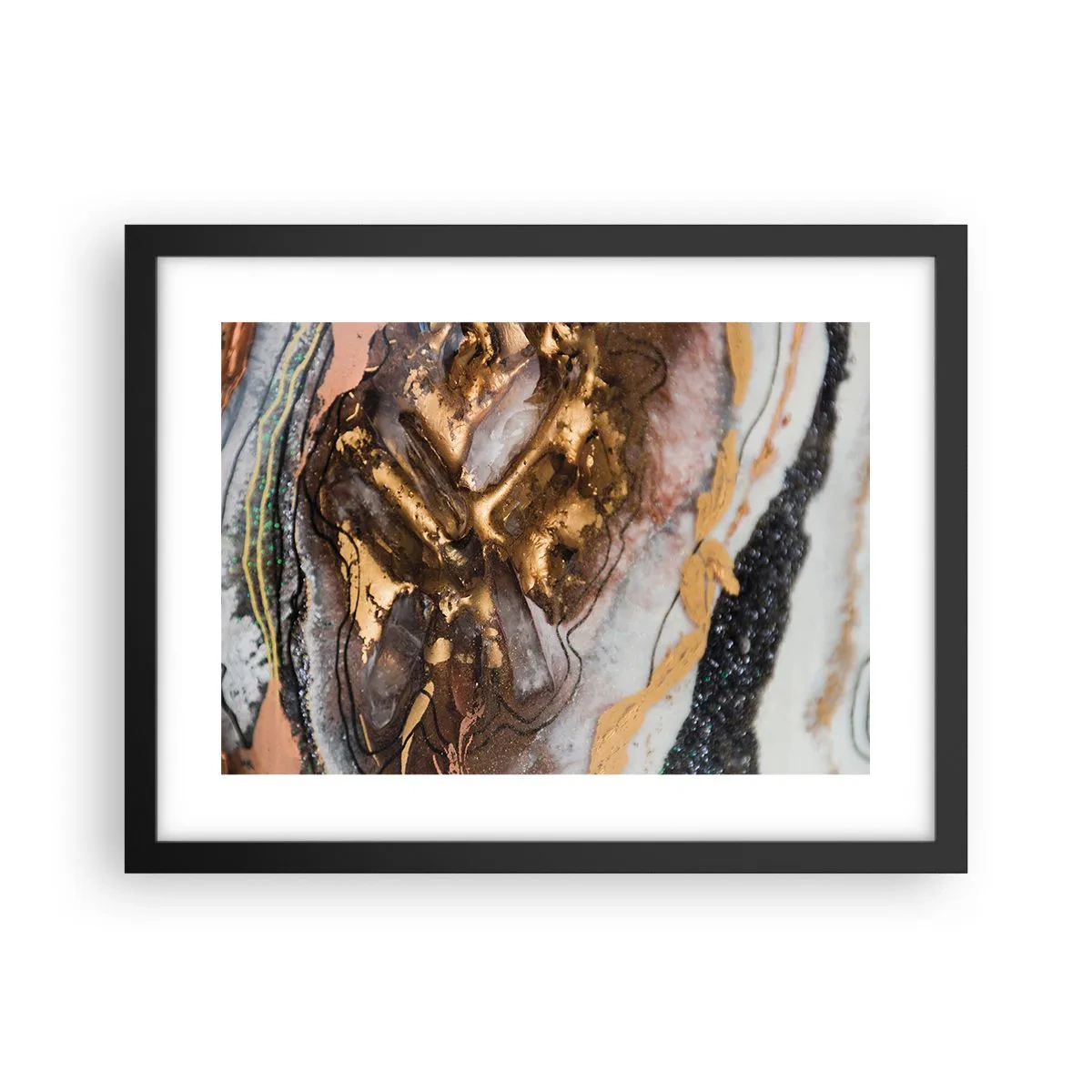 Plakát v černém rámu - Prvek země - 40x30 cm