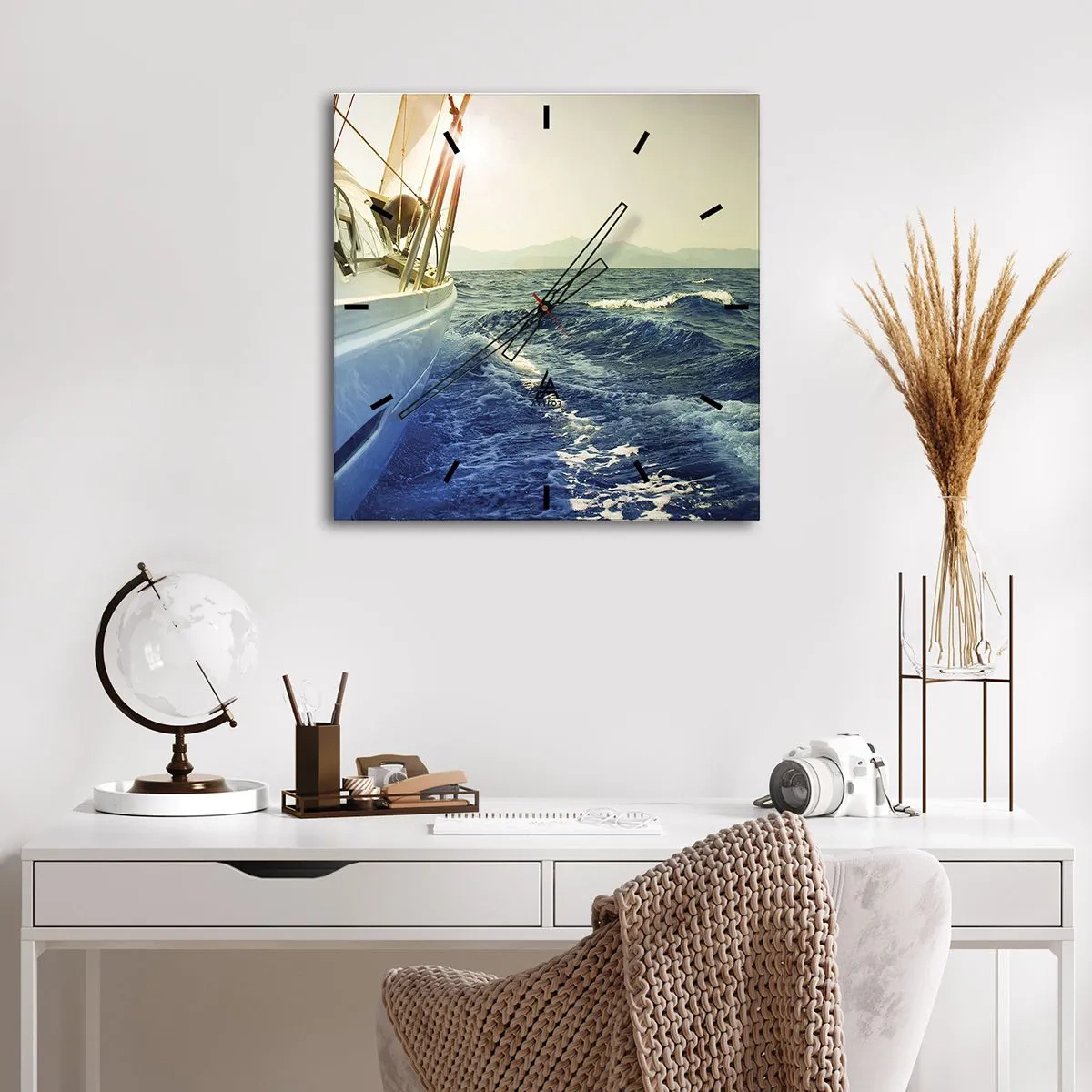 Nástěnné hodiny - Za dobrodružstvím - 30x30 cm