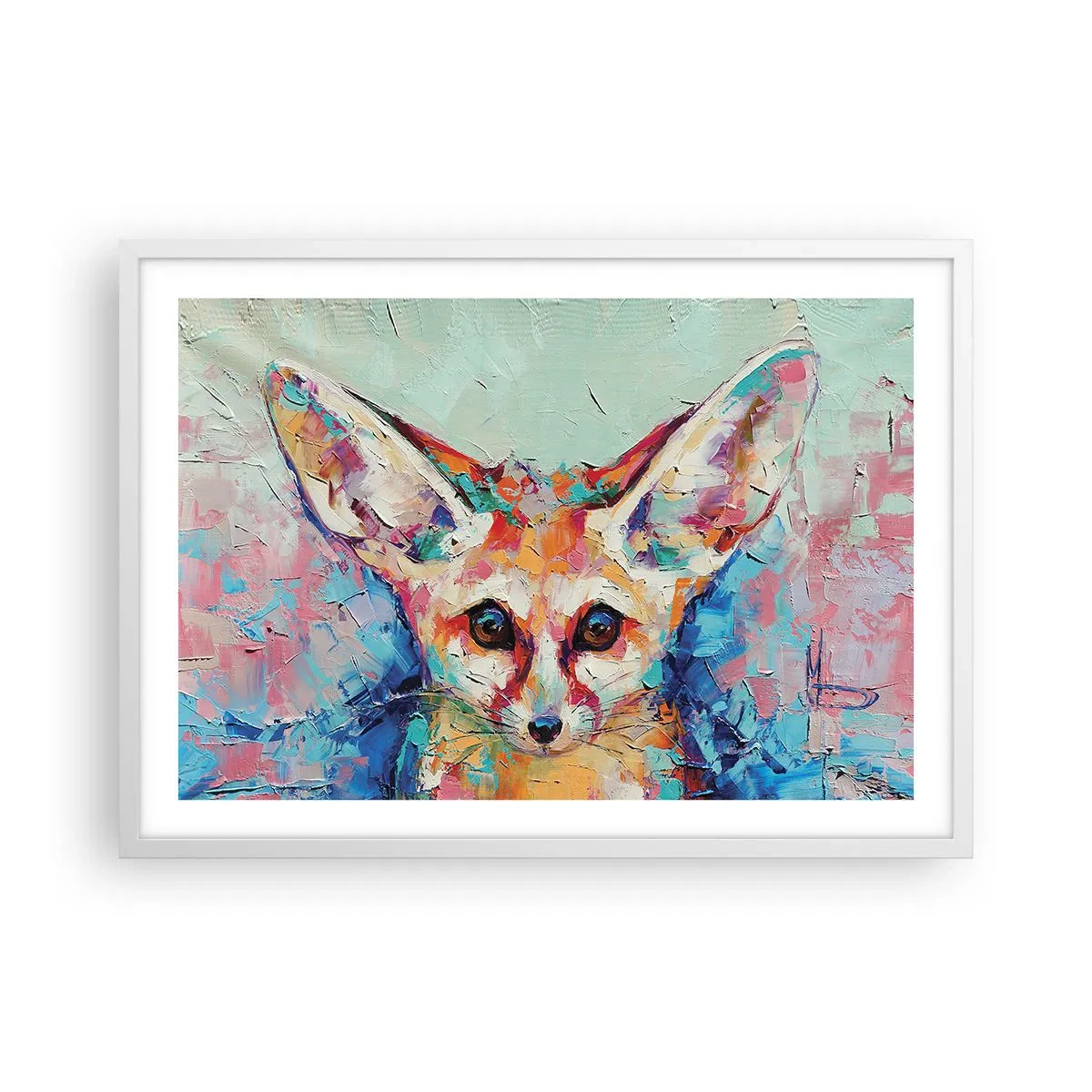 Plakát v bílém rámu - Jste na mě připraveni? - 70x50 cm