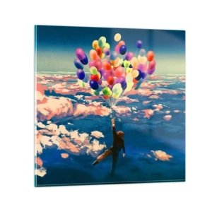 Obraz na skle - Splněné sny dětství - 60x60 cm