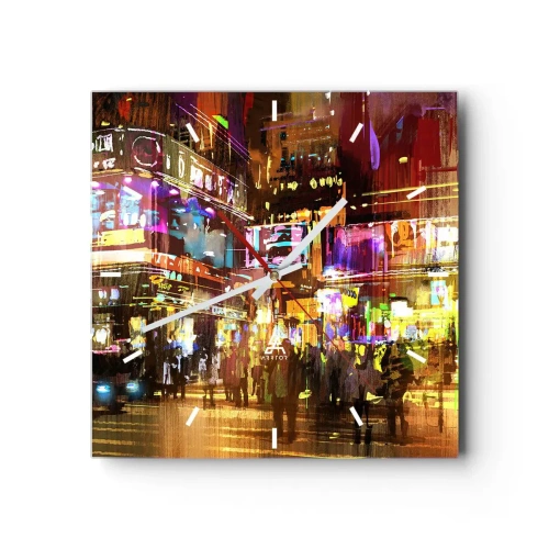 Nástěnné hodiny - V moři světla - 30x30 cm