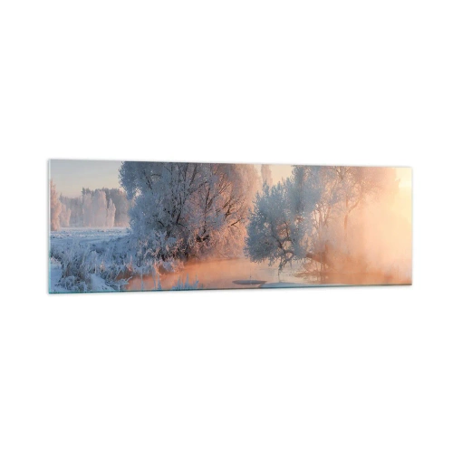 Obraz na skle - Vše se leskne ve slunečním krystalu - 160x50 cm