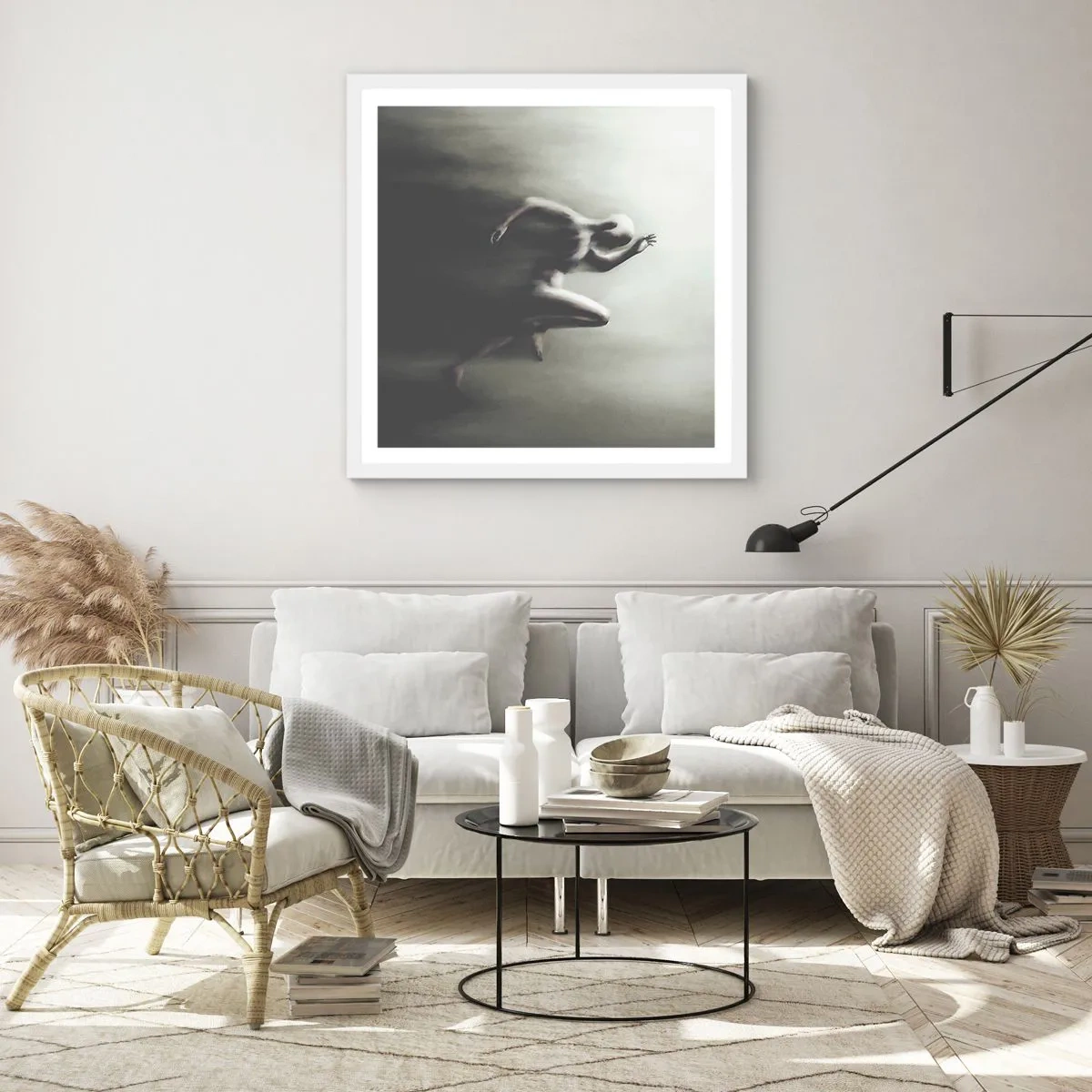 Plakát v bílém rámu - Nezastavitelný - 60x60 cm