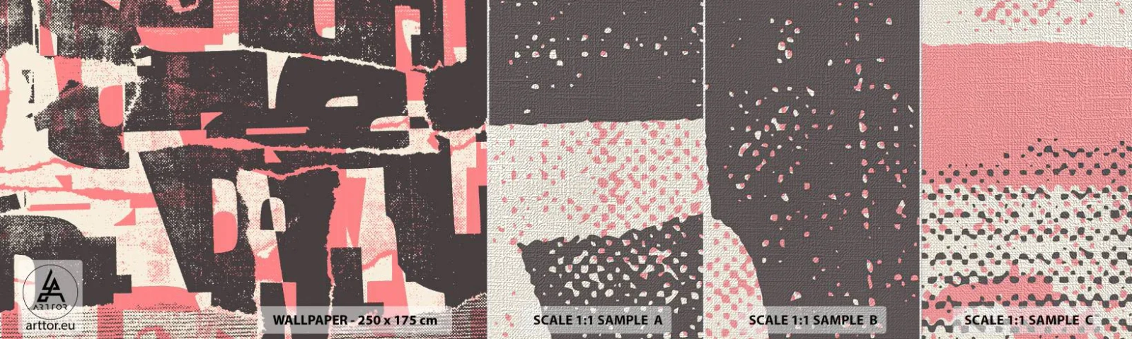 Vzor Fototapety Premium Canvas - Celý tento shon - Koláž, Letitý, Kus - 100x30 cm