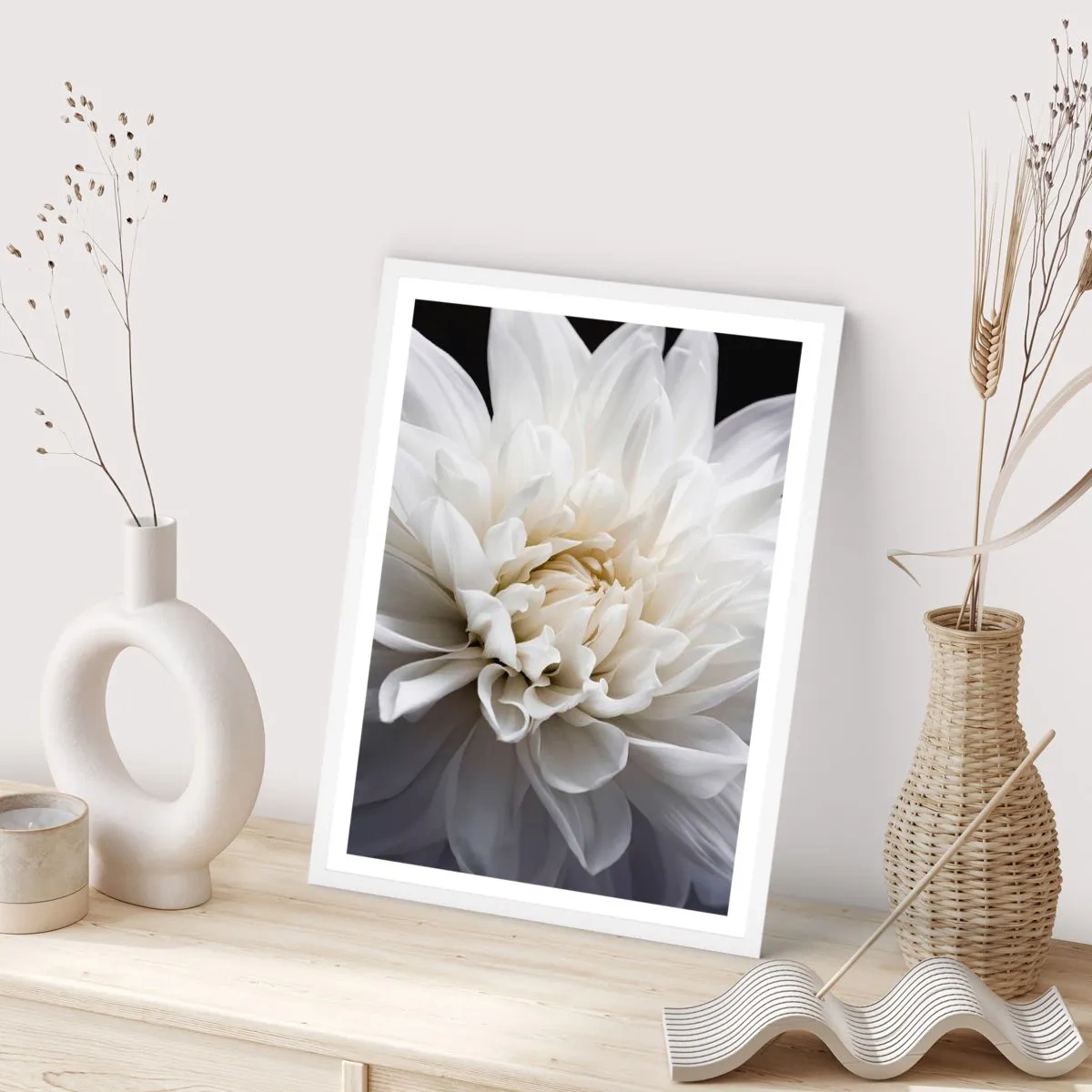 Plakát v bílém rámu - Dopoledne s nevěstou - 50x70 cm