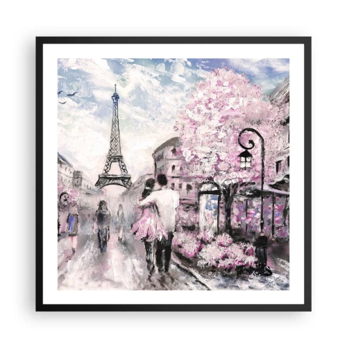 Plakát v černém rámu - Když se zamilovat, tak jenom v… - 60x60 cm