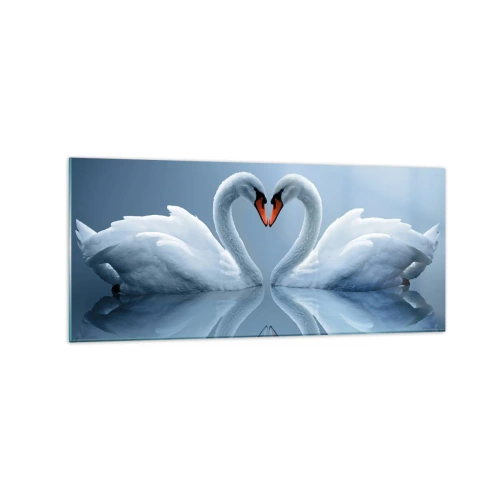 Obraz na skle - Čas na lásku - 120x50 cm