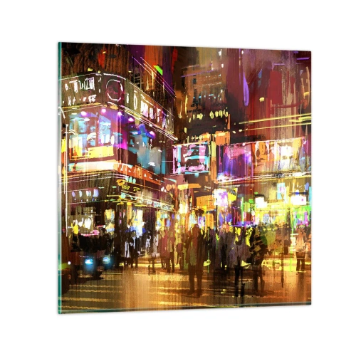 Obraz na skle - V moři světla - 50x50 cm