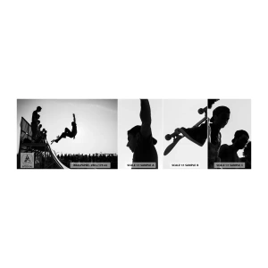 Fototapeta Vzorek Standard Eco - Hrdinové a diváci - Skatepark, Skateboard, Sport - 100x30 cm