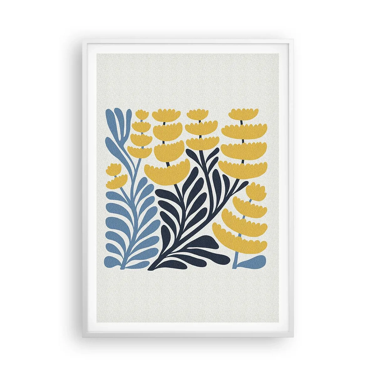 Plakát v bílém rámu - Sluneční záhon - 70x100 cm