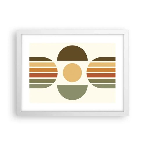 Plakát v bílém rámu - V barvách země - 40x30 cm