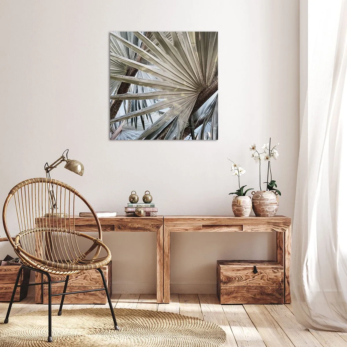 Obraz na plátně - Vějíře v tropech - 60x60 cm