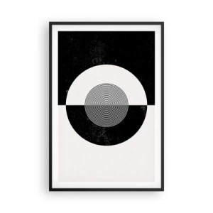Plakát v černém rámu - Harmonie v černé a bílé - 61x91 cm