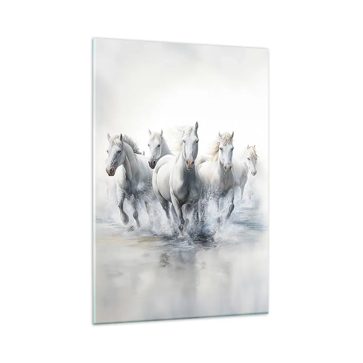 Obraz na skle - Bílá magie - 80x120 cm