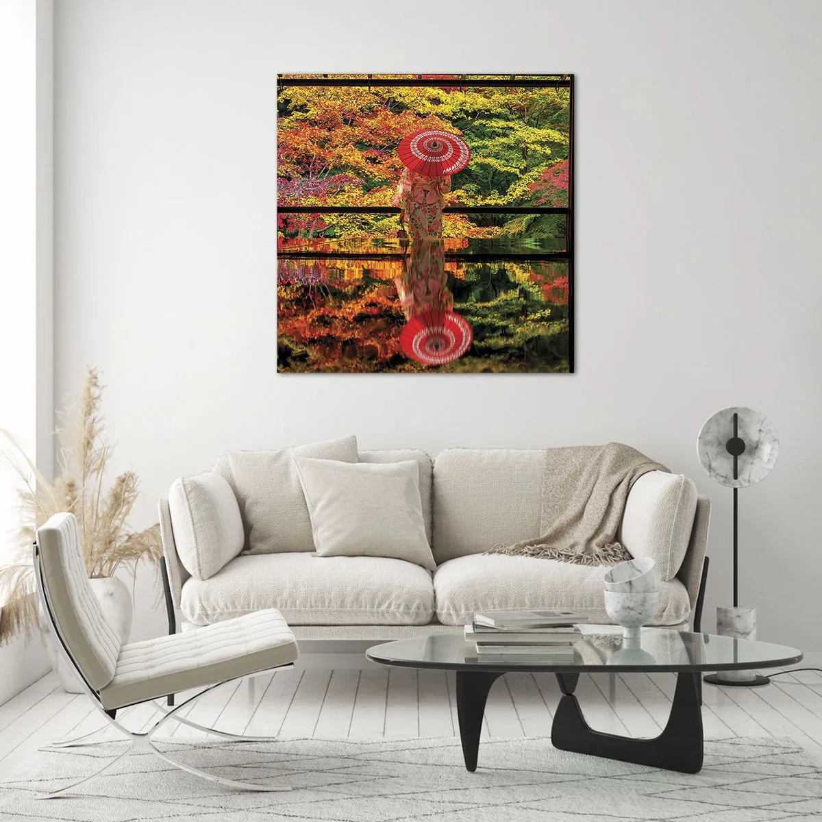 Obraz na skle - V chrámu přírody - 60x60 cm