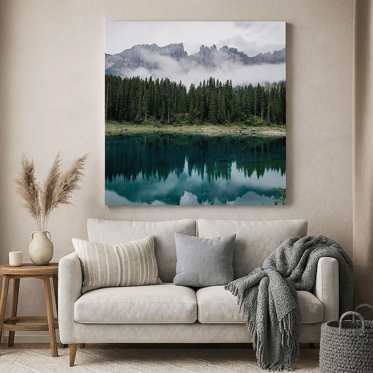 Obraz na plátně - Tiše, tiše, neprobuďme spící vodu…. - 30x30 cm