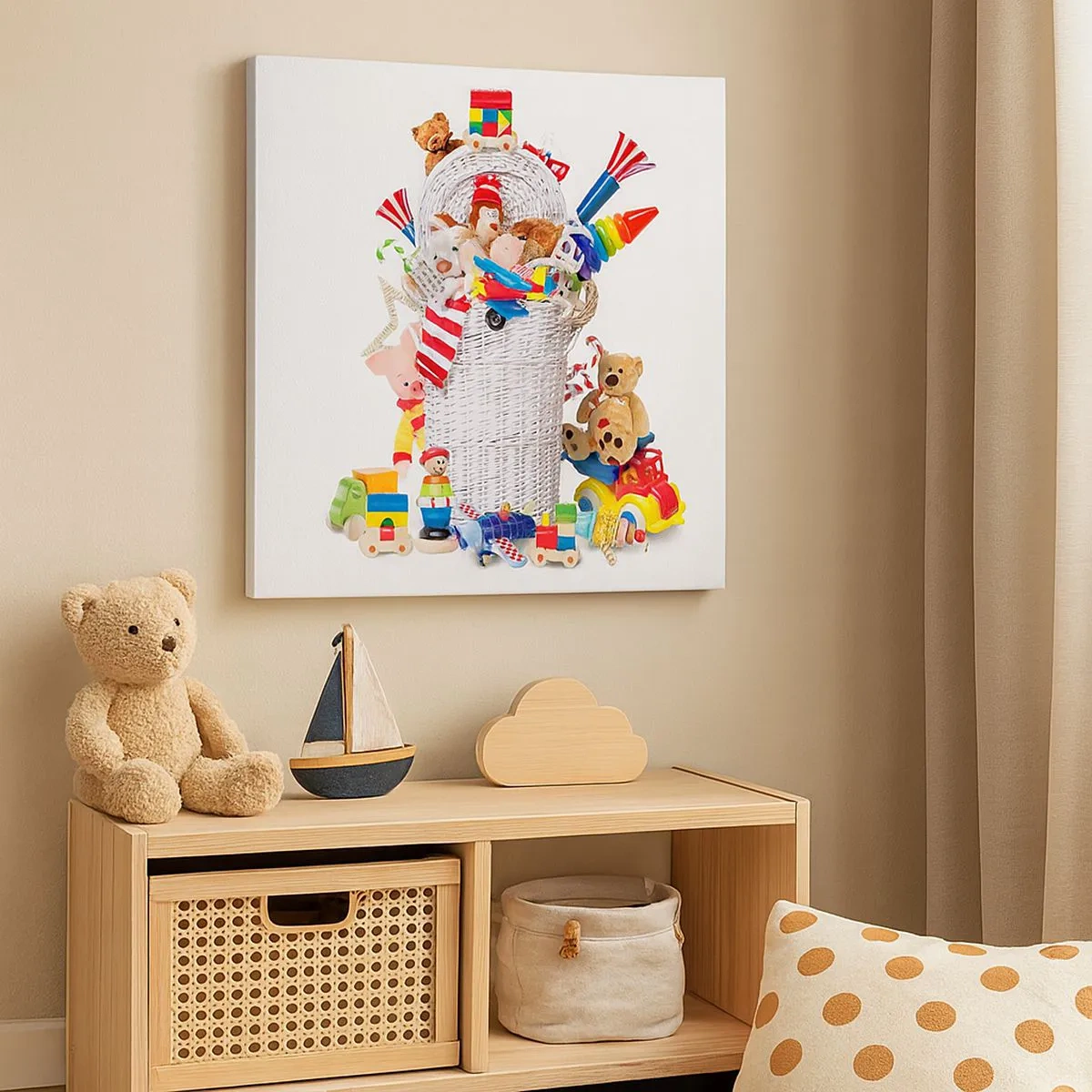 Obraz na plátně - Poklady děťátka - 30x30 cm