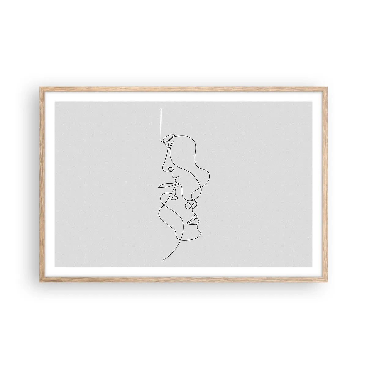 Plakát v rámu světlý dub - Žár vášnivých tužeb - 91x61 cm