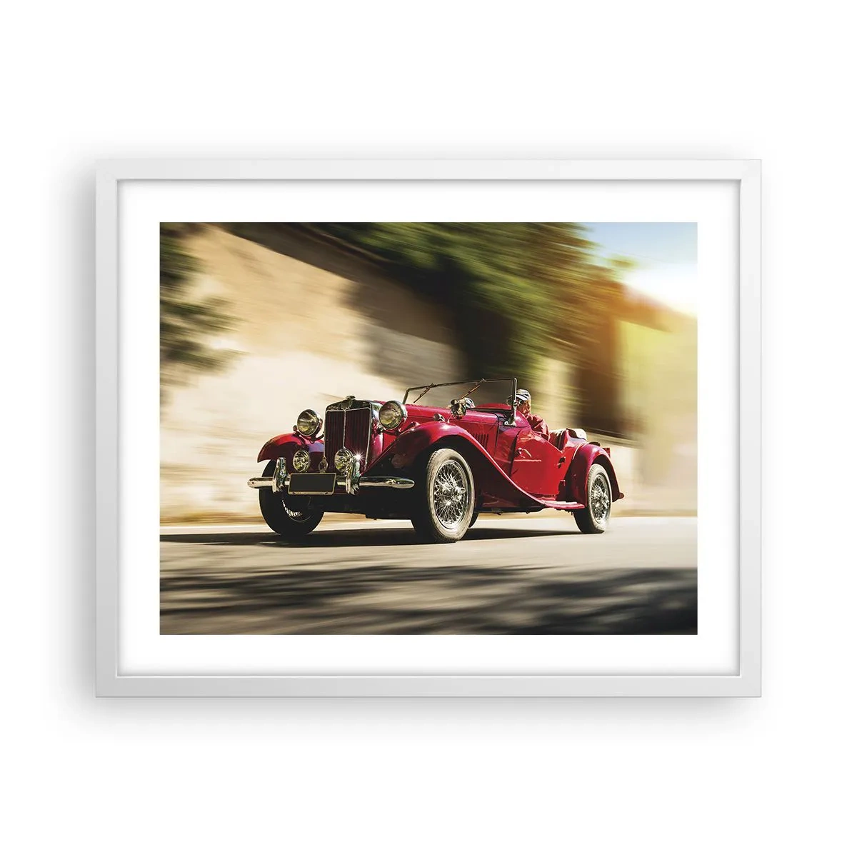 Plakát v bílém rámu - Krásnější než Níké Samothrácká - 50x40 cm