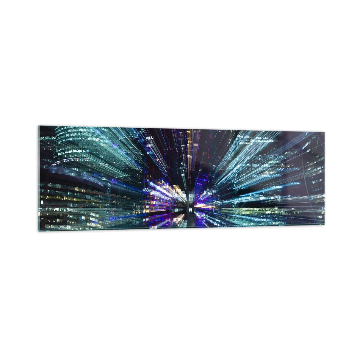 Obraz na skle - Přechod do hyperprostoru - 160x50 cm
