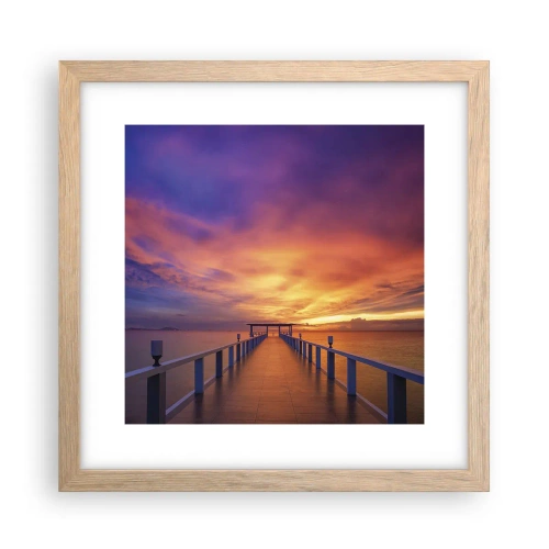 Plakát v rámu světlý dub - Bez konce - 30x30 cm