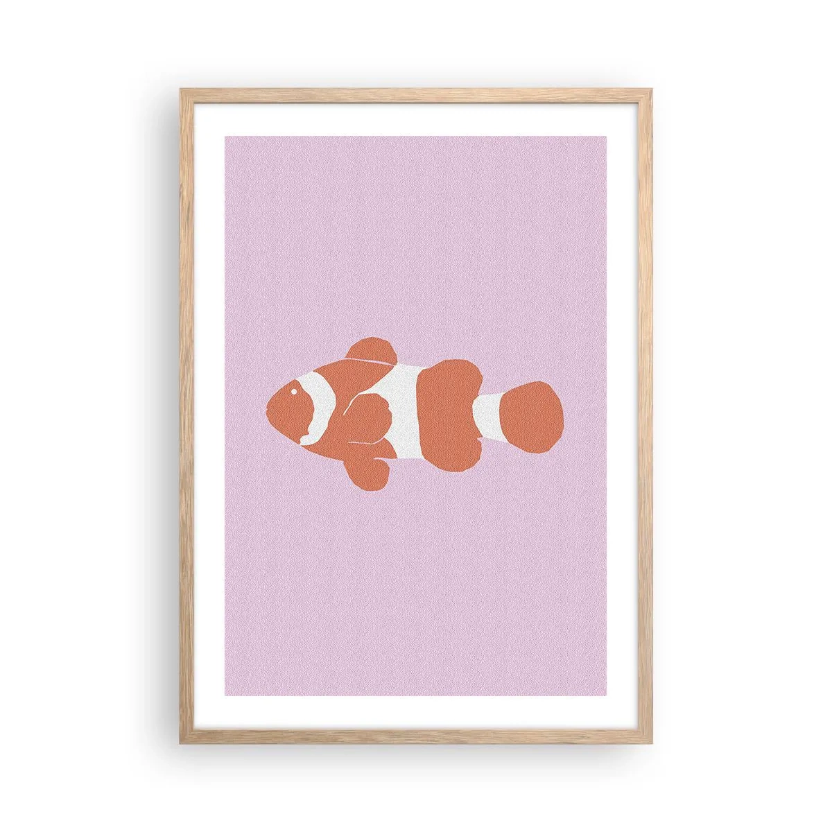 Plakát v rámu světlý dub - Korále jí sluší - 50x70 cm