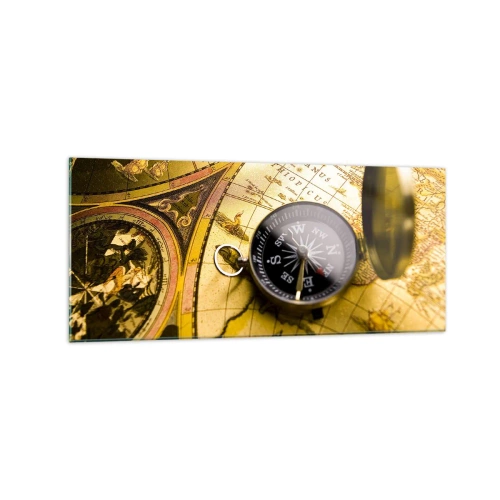 Obraz na skle - Co tak na konec světa? - 120x50 cm