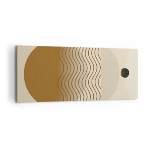 Obraz na plátně - O původu geometrických obrazců - 100x40 cm