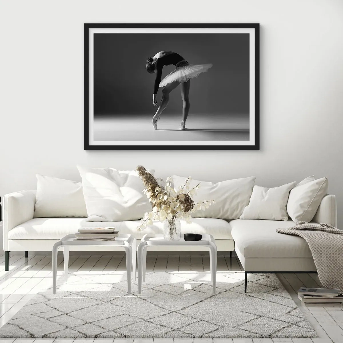 Plakát v černém rámu - Bella ballerina - 40x30 cm