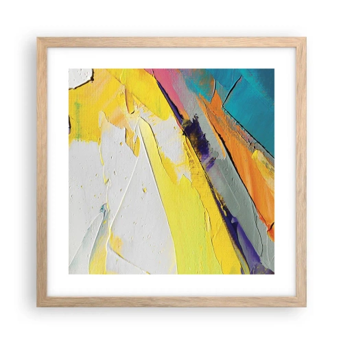 Plakát v rámu světlý dub - Anatomie světla - 40x40 cm