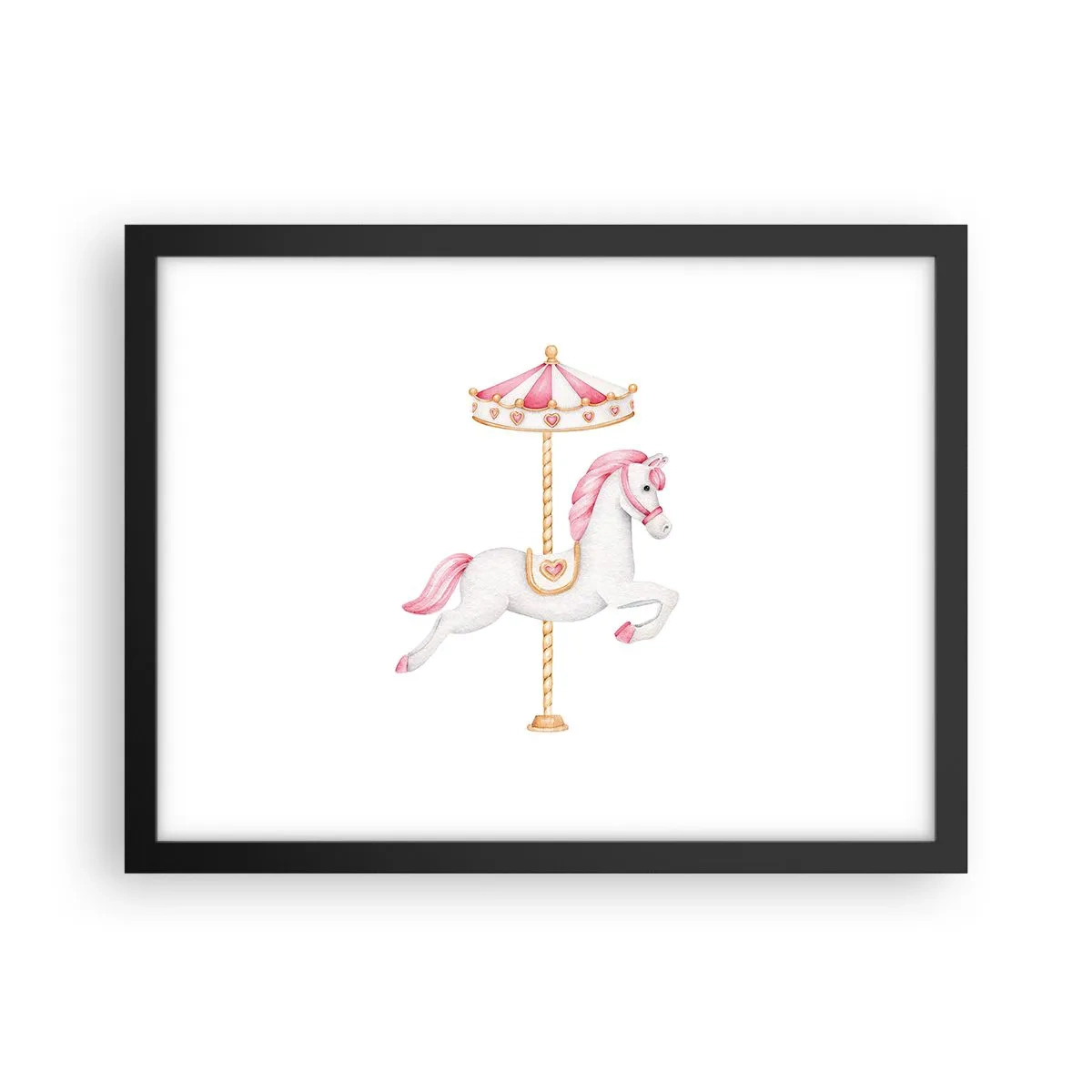 Plakát v černém rámu - Vyrazil z kopýtka - 40x30 cm