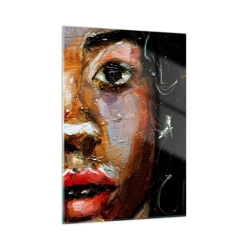 Obraz na skle - Černá a jas - 50x70 cm