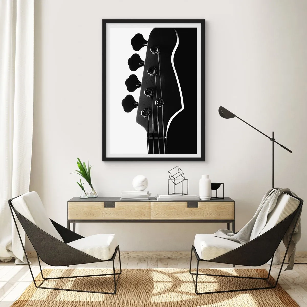 Plakát v černém rámu - Rockové ticho - 50x70 cm
