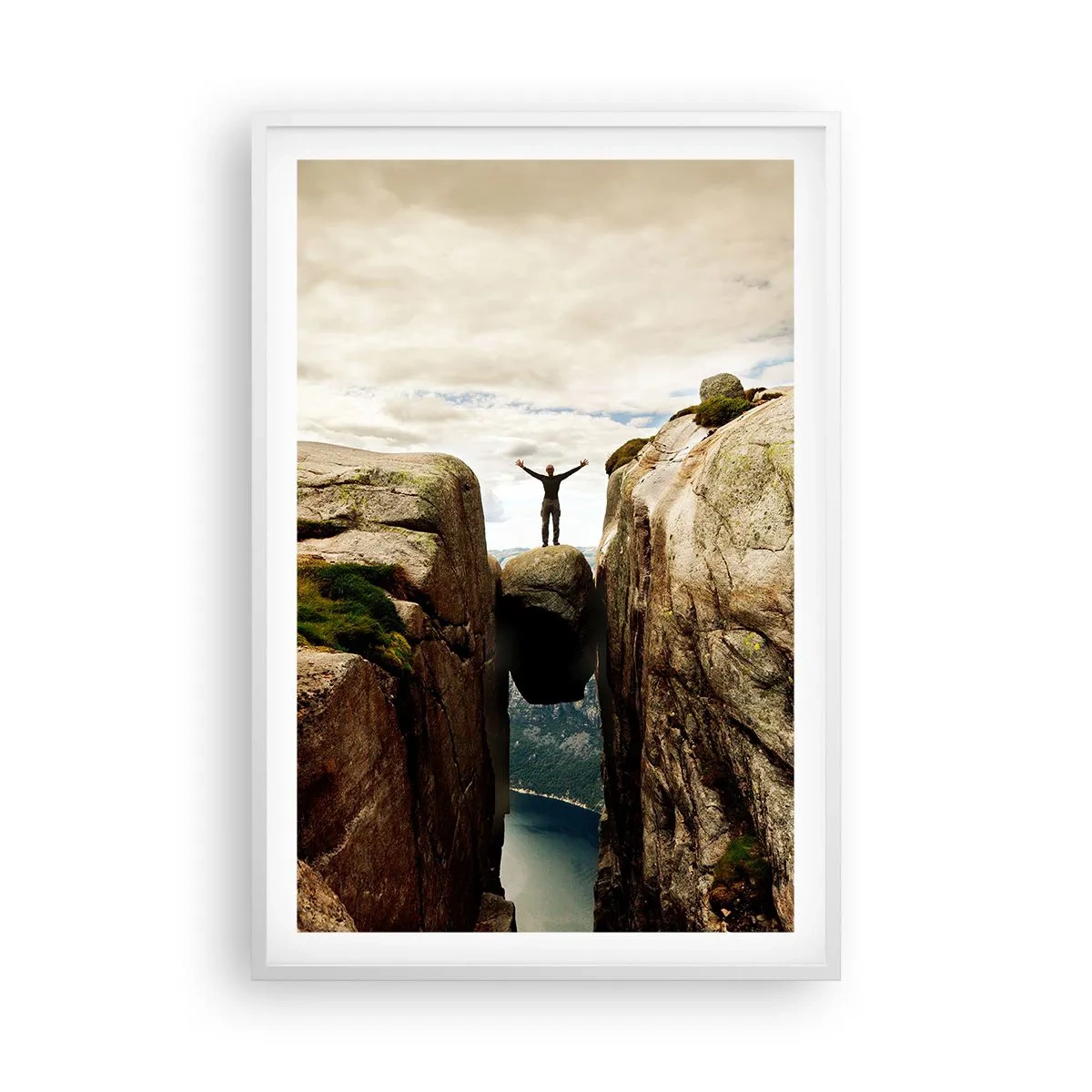 Plakát v bílém rámu - Jak se cítím?! - 61x91 cm