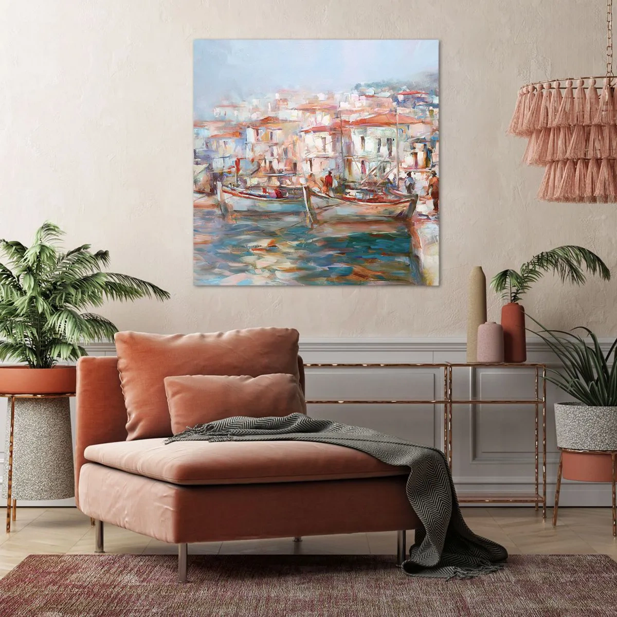 Obraz na plátně - Pastelová dovolená - 50x50 cm