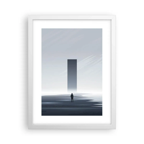 Plakát v bílém rámu - Příležitost nebo hrozba? - 30x40 cm