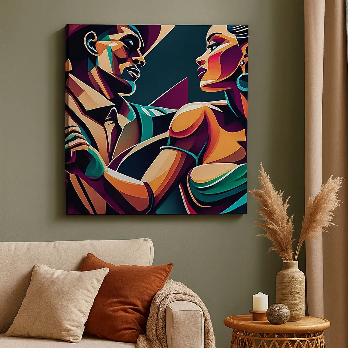 Obraz na plátně - V rytmu srdce - 30x30 cm