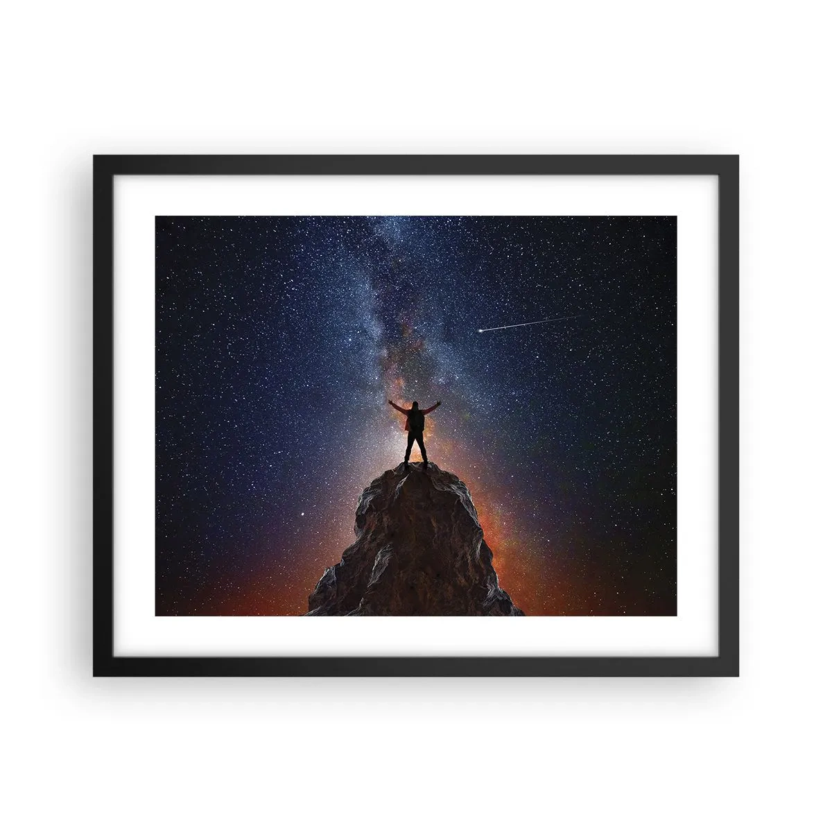 Plakát v černém rámu - Síla je se mnou! - 50x40 cm