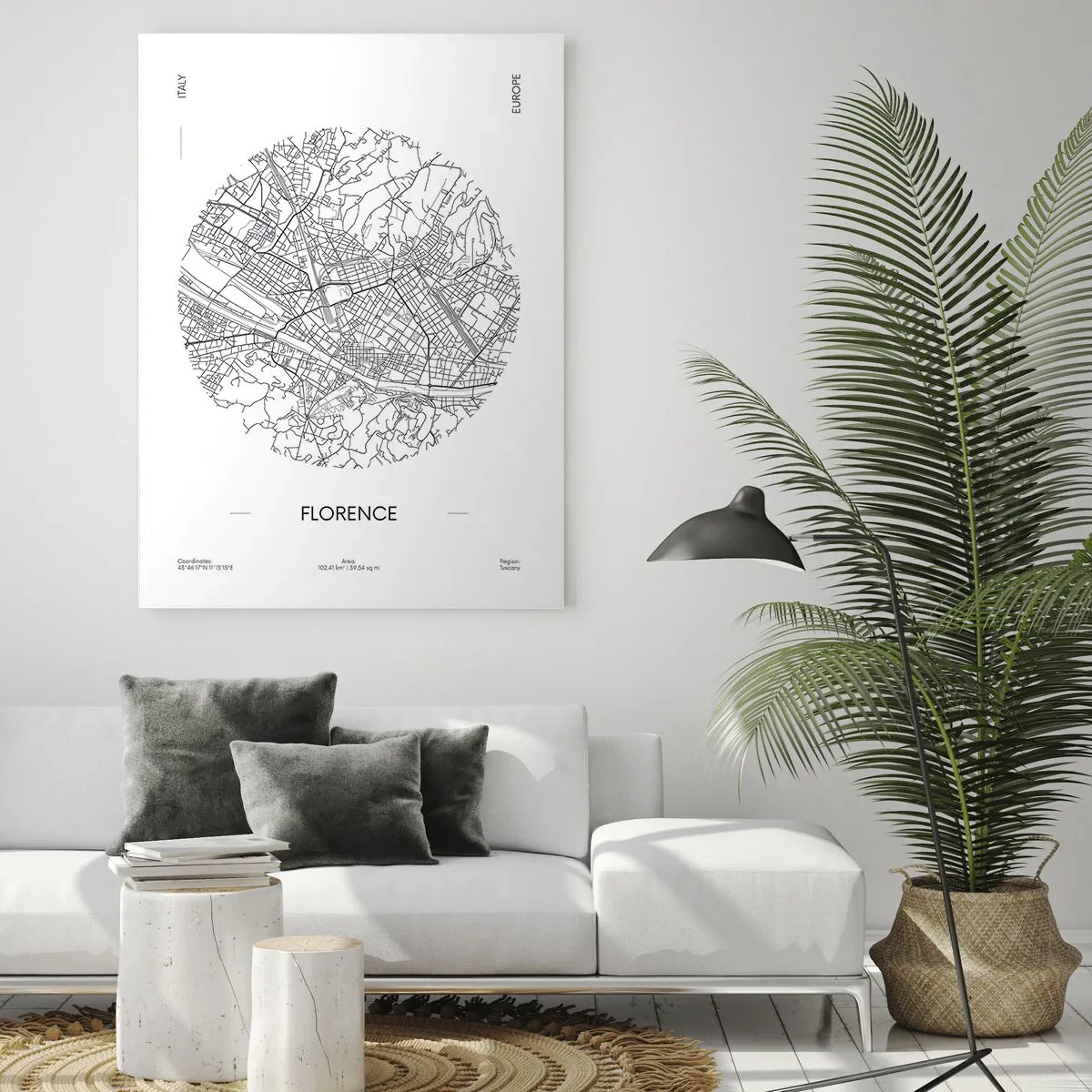 Obraz na skle - Anatomie Florencie - 80x120 cm